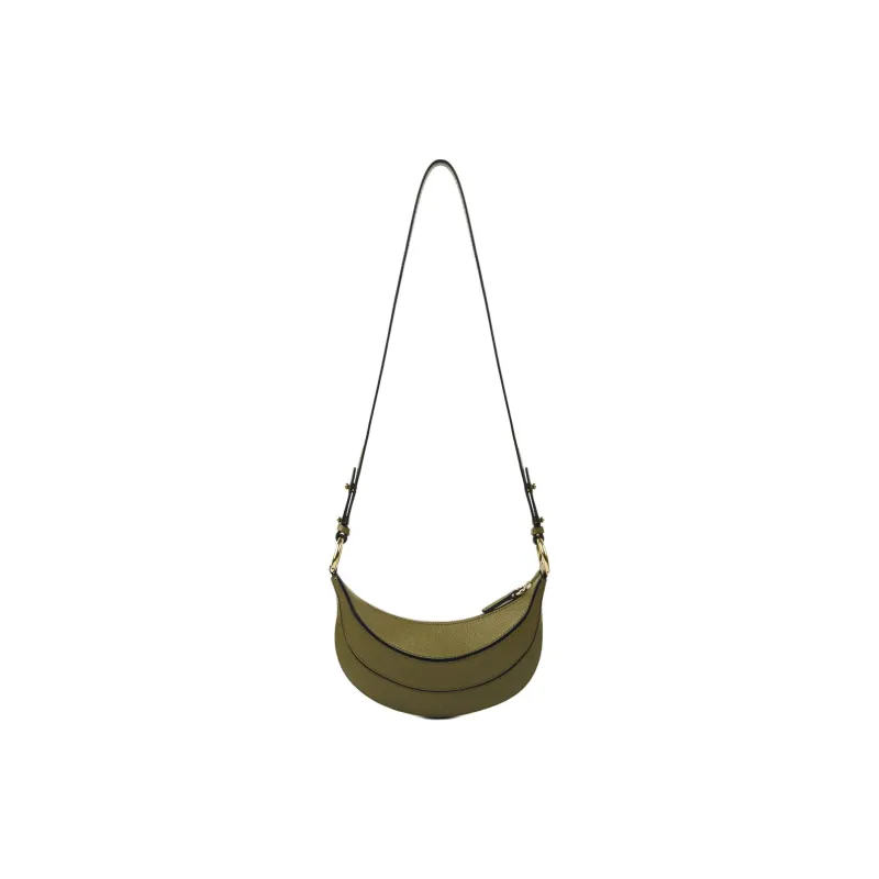 Chloe Grain Calfskin Shoulder Bag, Crossbody Bag Women's Olive Green-2