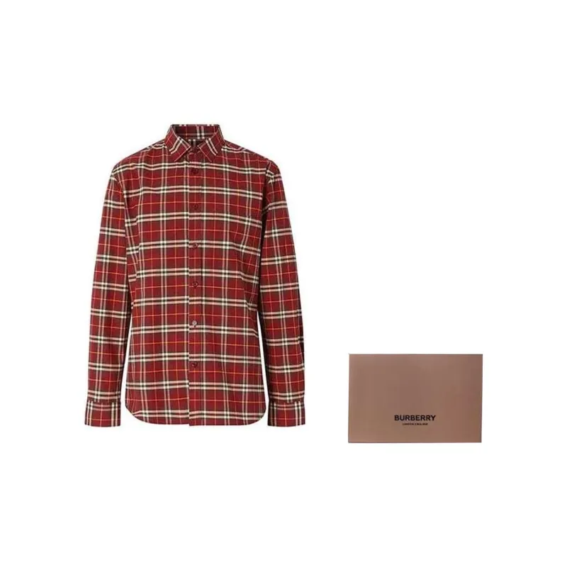 Burberry Check Stretch Cotton Poplin Shirt-2