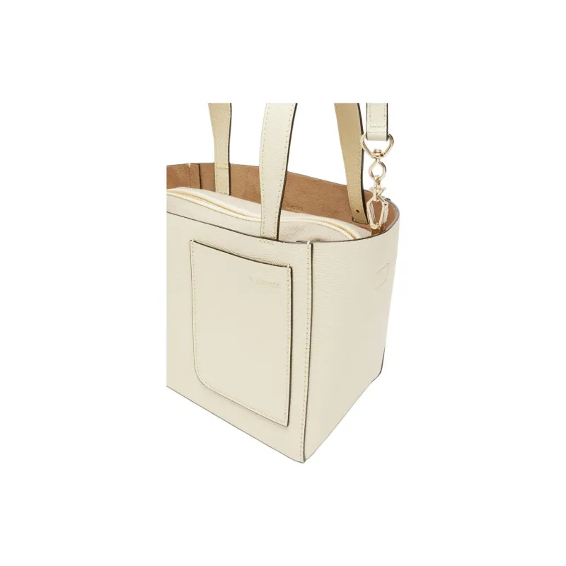 Valextra Millepunte Calfskin One Shoulder Handbag Extra Mini Women's Pegamona White-3