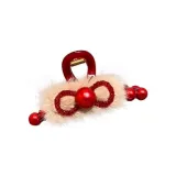 Red 8-Shaped Bowknot Claw Clip[11cm]