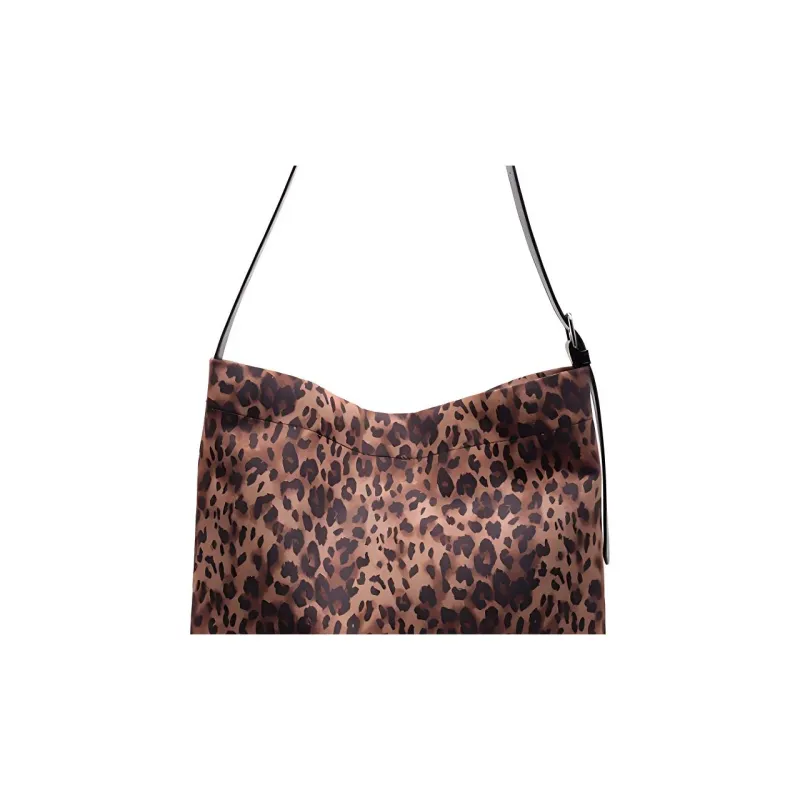 Morellybear Suede Shoulder Bag Crossbody Bag Regular Women's Black/Brown/Leopard Print/Coffee-5