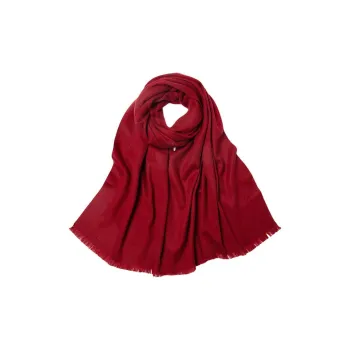 Red Bean 30% Cashmere 70% Wool Knit Scarves Women's