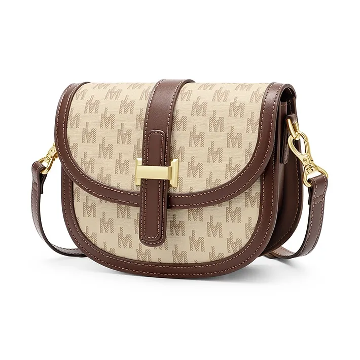 MashaLanti PVC Synthetic Leather Shopping Mom Bag Shoulder Bag Crossbody Bag Regular Women's Coffee-2