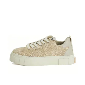 Good News Anti-Slip Wear-Resistant Low-Top Skateboard Shoes Women's Light Yellow