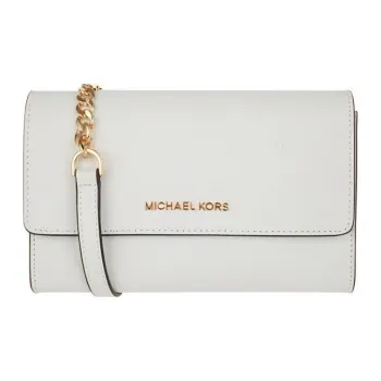 MICHAEL KORS Jet Set Travel Cow Leather Crossbody Bag Coin Purse Shoulder Bag Regular Women's Pure White