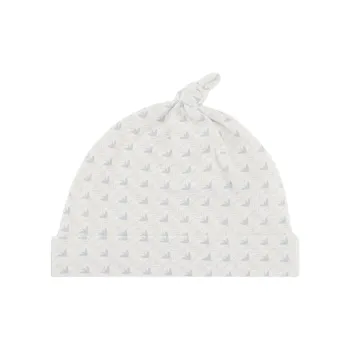 EMPORIO ARMANI Jersey Beanie With Op art Eagles