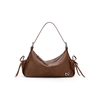 MCMIKO Cow Leather American Vintage Handheld Shoulder Bag Regular Women's Vintage Brown