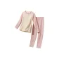 JDX-Patchwork Clothing Sets in Light Pink