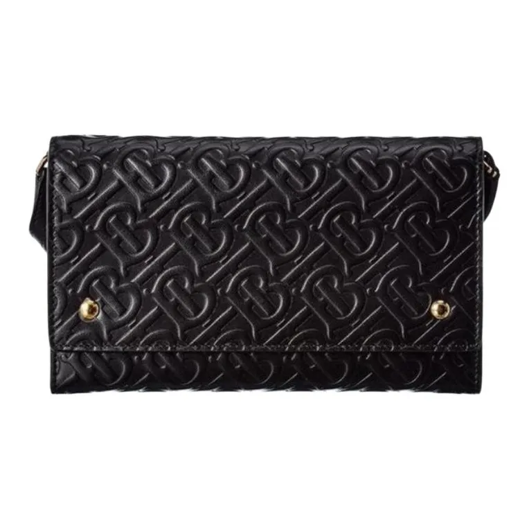 Burberry Leather Wallet Shoulder Bag Crossbody Bag Mini Women's Black-2