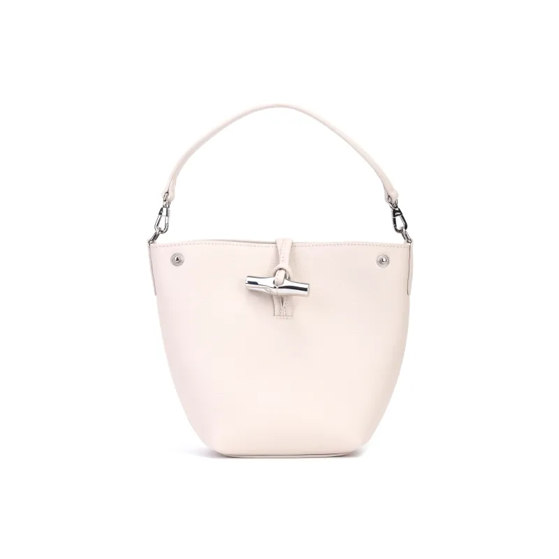 LONGCHAMP Mini Le Roseau Leather Bucket Bag-1