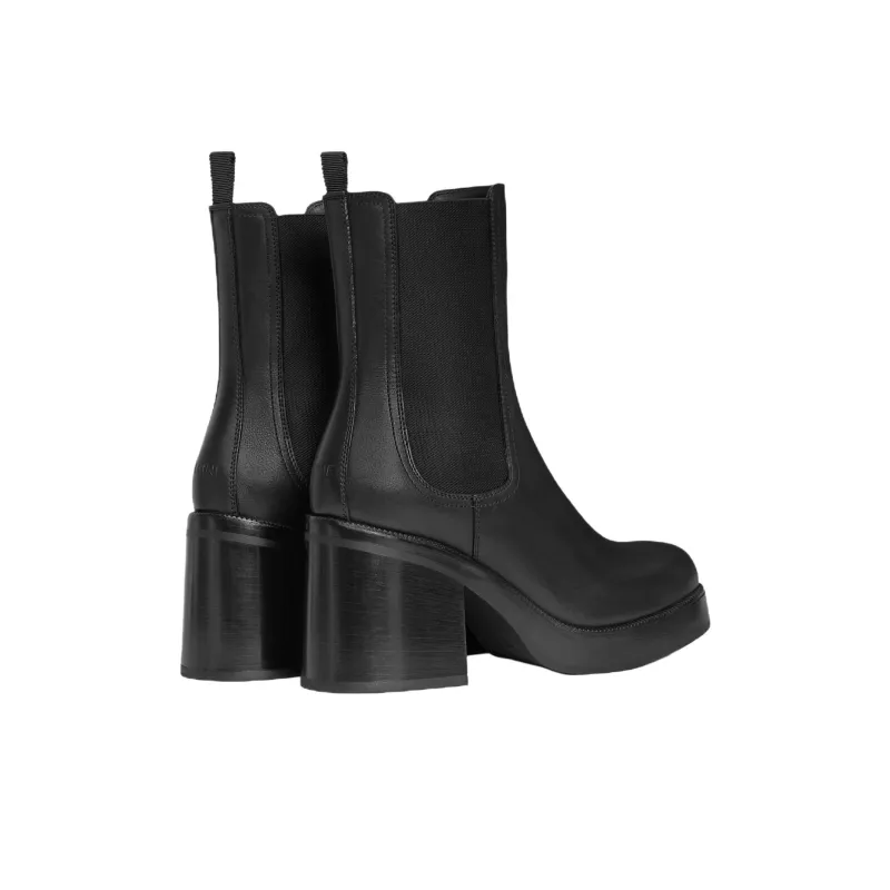 CELINE TESS Short Chelsea Boots Women's Black-3