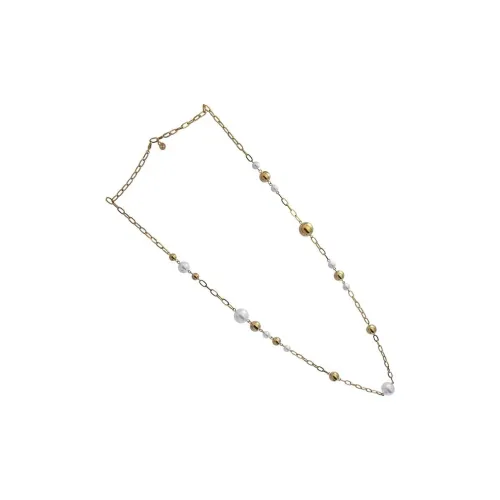 ANARTXY Surgical Steel Pearl Necklaces Women's Gold/Silver