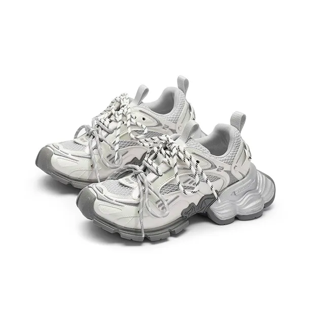 SUGARSU Low Top Chunky Sneakers Women's Mother of Pearl Color-2