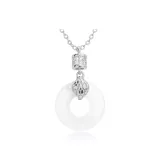 Serpent Peaceful Buckle Necklace-Silver