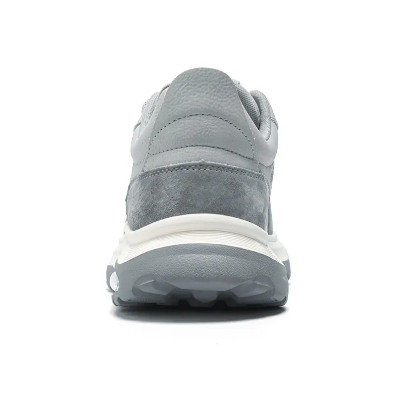 NAVIGARE Small Sailboats Height Increasing Low Top Casual Shoes Men's Light Gray-3