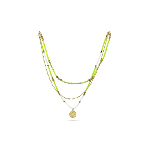 ANARTXY Red Iron Ore Necklaces Women's Green