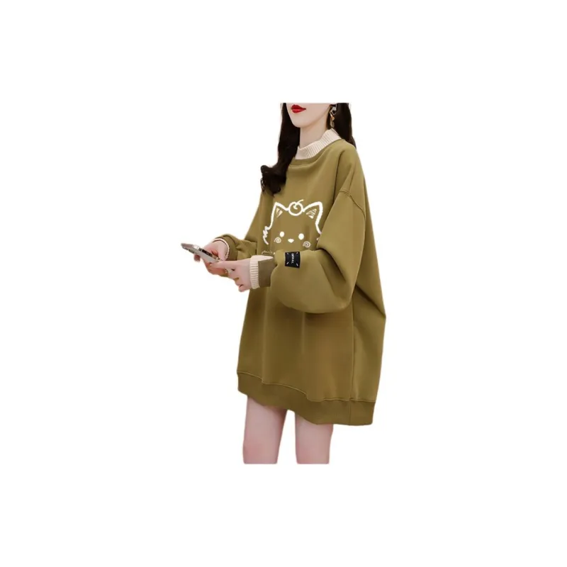 Flowers In Water Sweatshirt Women's-5
