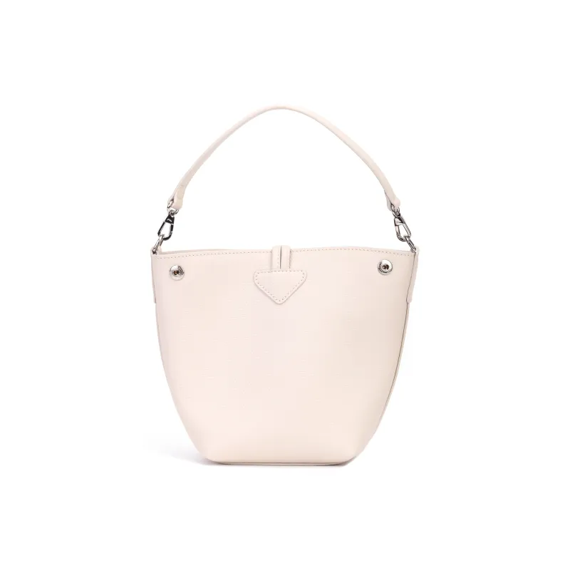 LONGCHAMP Mini Le Roseau Leather Bucket Bag-4