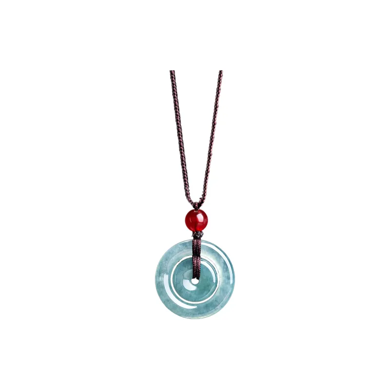 Emerald Ice Glutinous Necklaces Unisex-0