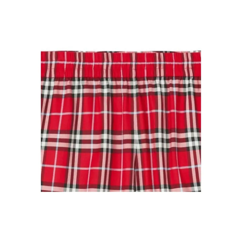 Burberry Check Print Track Shorts-4