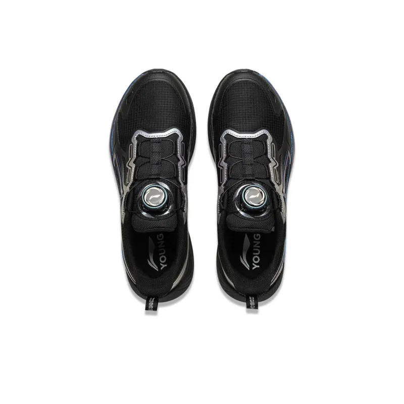 LINING YOUNG Breathable Low Top Kids' Running Shoes Black Kids'-2