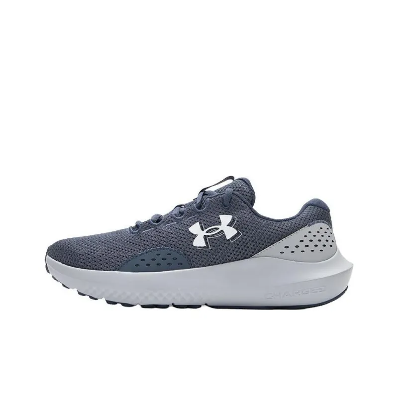 Under Armour Surge 4 Slip Resistant Breathable Low Top Casual Running Shoes Men's Gray-0