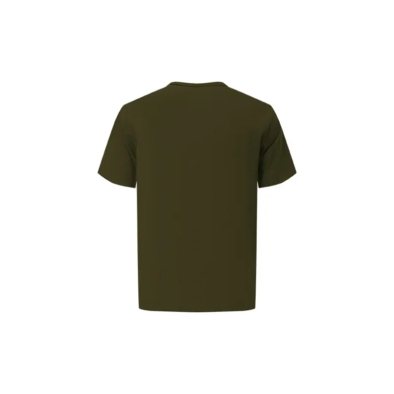URBAN REVIVO T Shirts Men Dark Brown Green-1