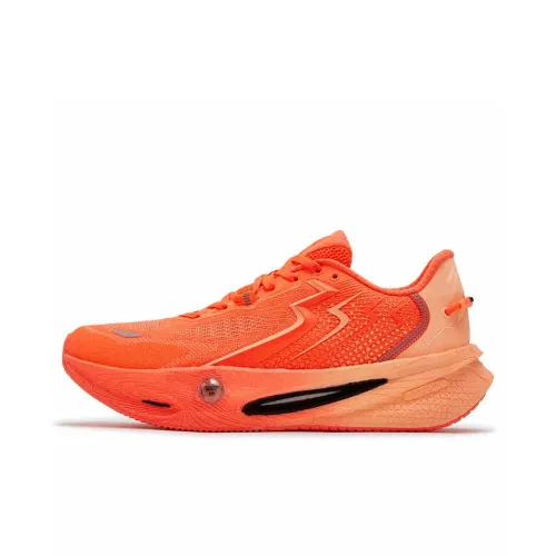 361° Anti Slip And Wear Resistant Rebound Low Top Carbon Plate Casual Sprint Running Shoes Men's Orange