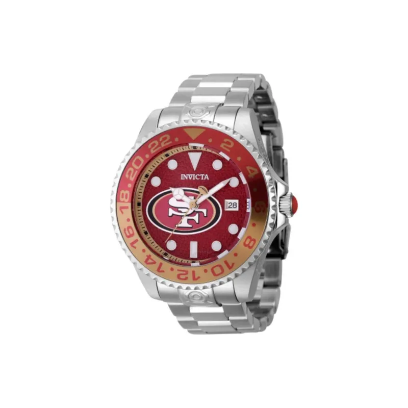 INVICTA Wrist Watch Automatic Mechanical Movement Stainless Steel Strap 47mm Red Watch Dial Men's Watches-1