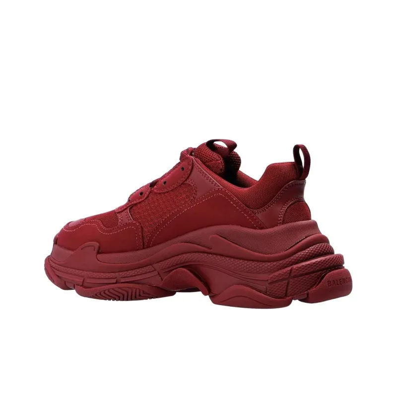 Balenciaga Triple S Burgundy Women's-3