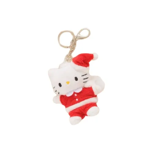 Hello Kitty Zinc Alloy Keychains Unisex White