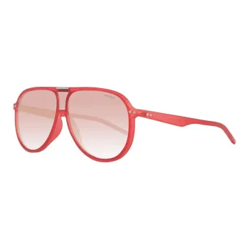 Polaroid Acetate Aviator Sunglasses Unisex Red