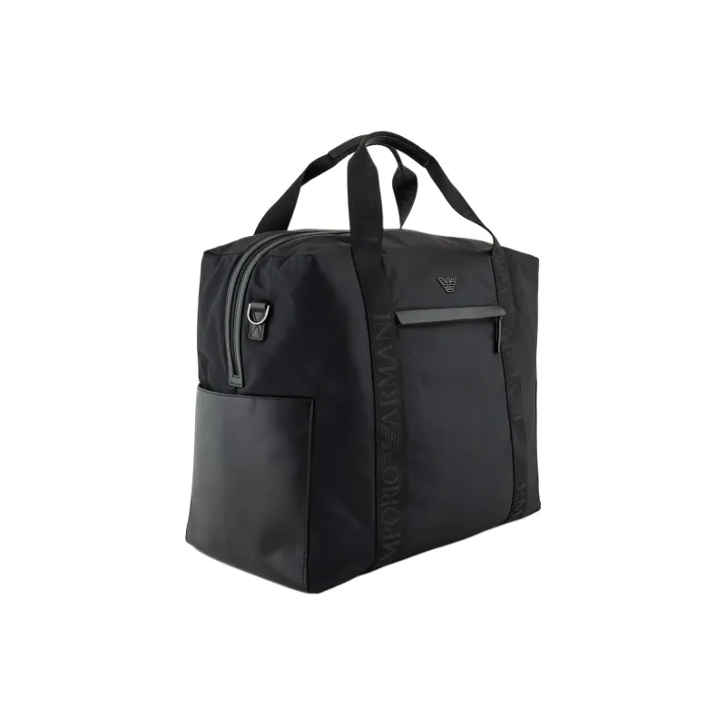 EMPORIO ARMANI Polyamide Travel Bag Men's Black-1