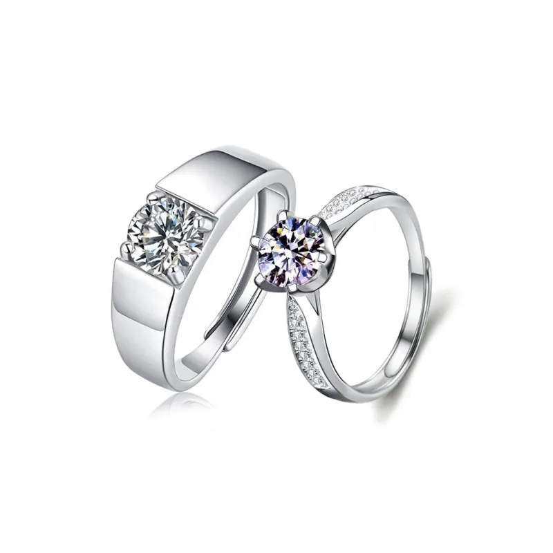 Lockstarfy Moissanite Rings Unisex-6