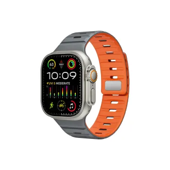 SOOPSORI Watch Band Apple Compatibility Silicone Material