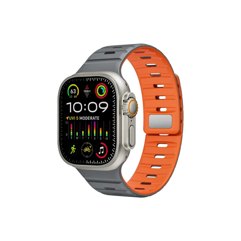 SOOPSORI Watch Band Apple Compatibility Silicone Material-0