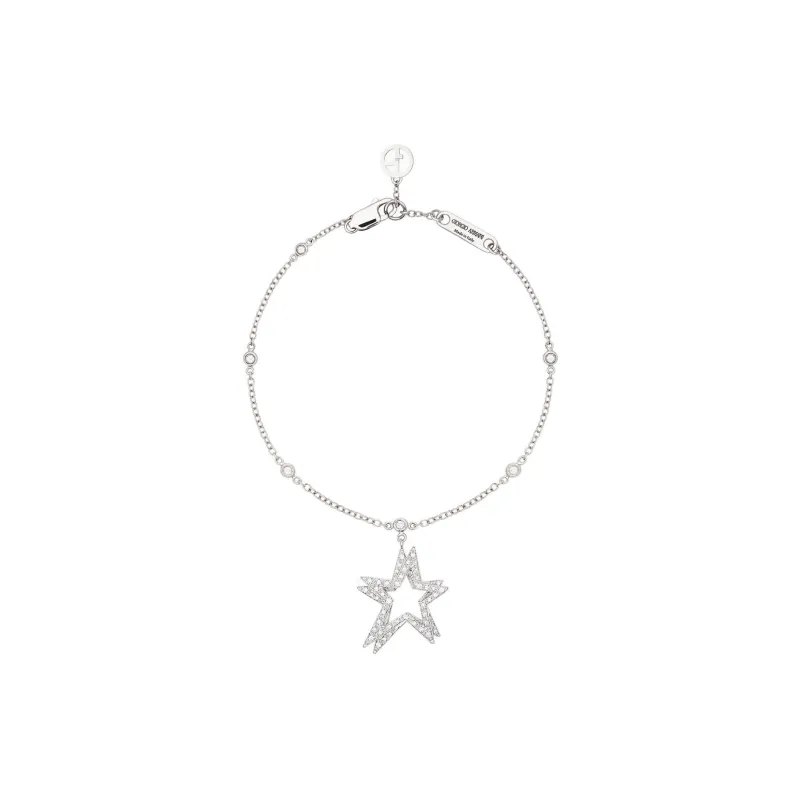GIORGIO ARMANI 18K White-gold Diamond Firmamento Bracelet-0