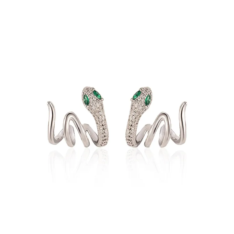 KING OF BLING 925 Sterling Silver Pin, Alloy, Zircon Stud Earrings Unisex-0
