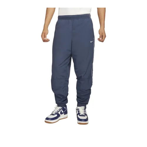 Nike Track Pants Knitted Sports Pants Men's Dark Blue