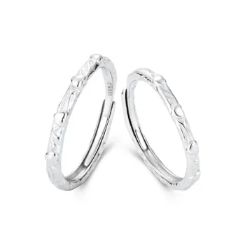 GLOIRE S999 Fine Silver Rings Unisex Exquisite Luxe Niche Design Advanced Feel Everyday Versatile Date Commute Style