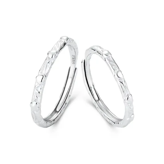 GLOIRE S999 Fine Silver Rings Unisex Exquisite Luxe Niche Design Advanced Feel Everyday Versatile Date Commute Style-0