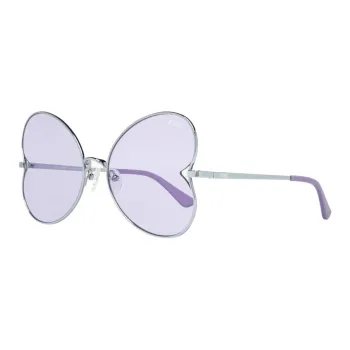 Victoria's Secret Metal Irregular Shape Sunglasses Women's Silver