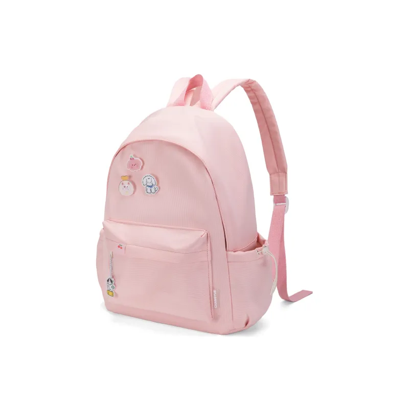 TAKI Nylon Student Commute Large Capacity Versatile Minimalist Style Backpack Unisex Pink/Green/Black/Purple/Custard-7