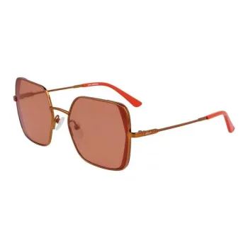 KARL LAGERFELD Metal Rectangular Sunglasses Women's Orange