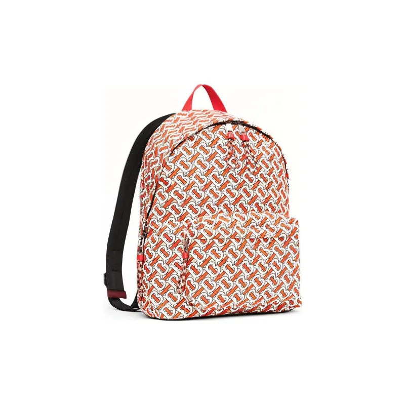 Burberry Cow Leather Backpack Women's Red-2