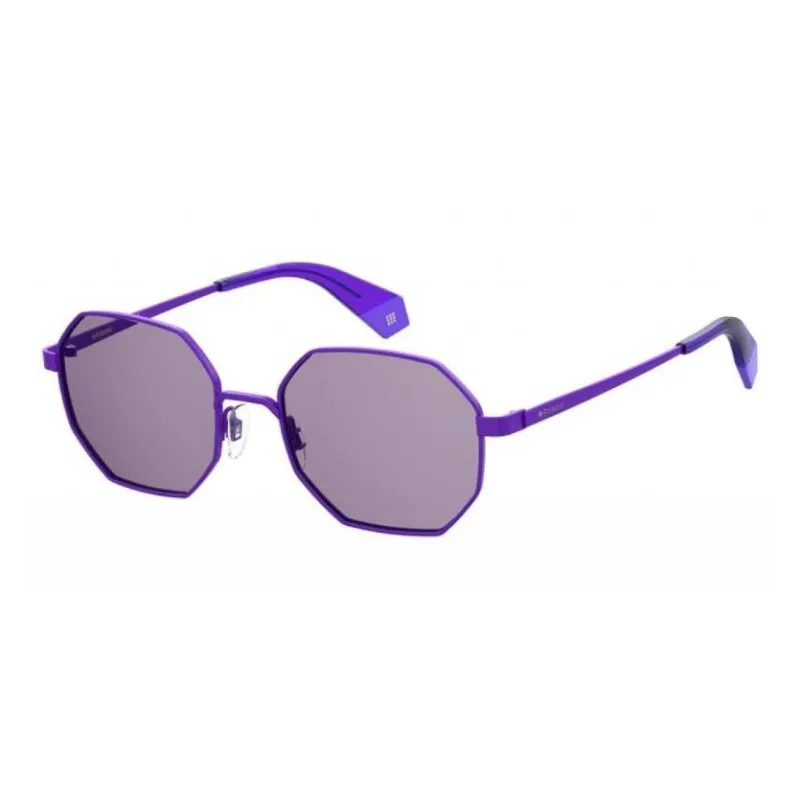Polaroid Irregular Shape Sunglasses Unisex Purple-1