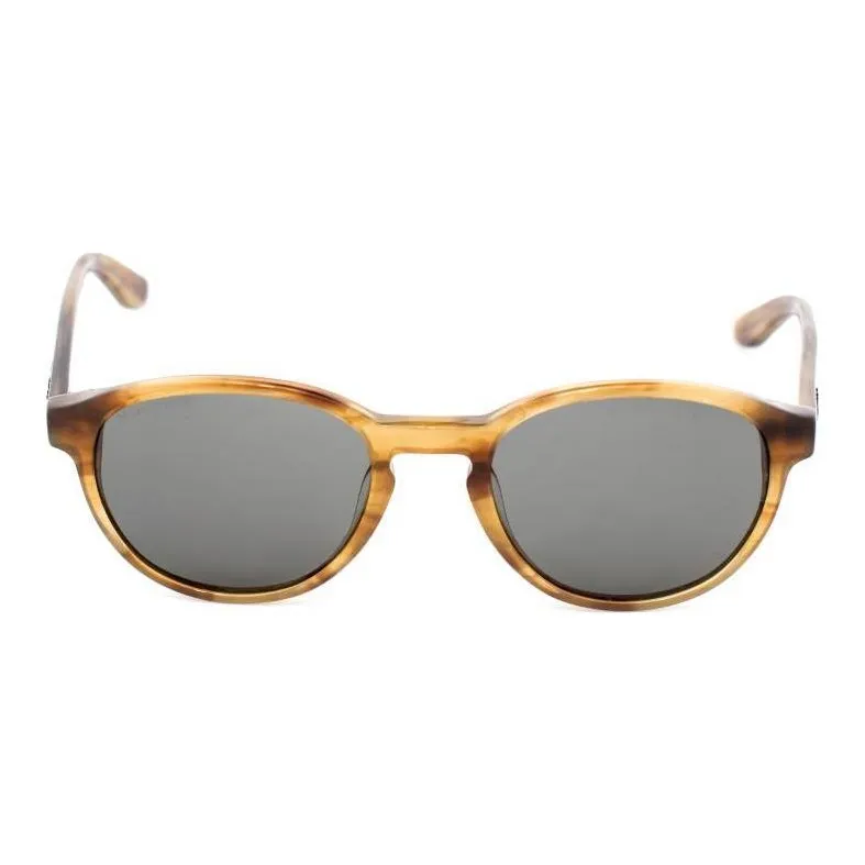 MARC OPOLO Stainless Steel Oval Sunglasses Unisex Brown-1