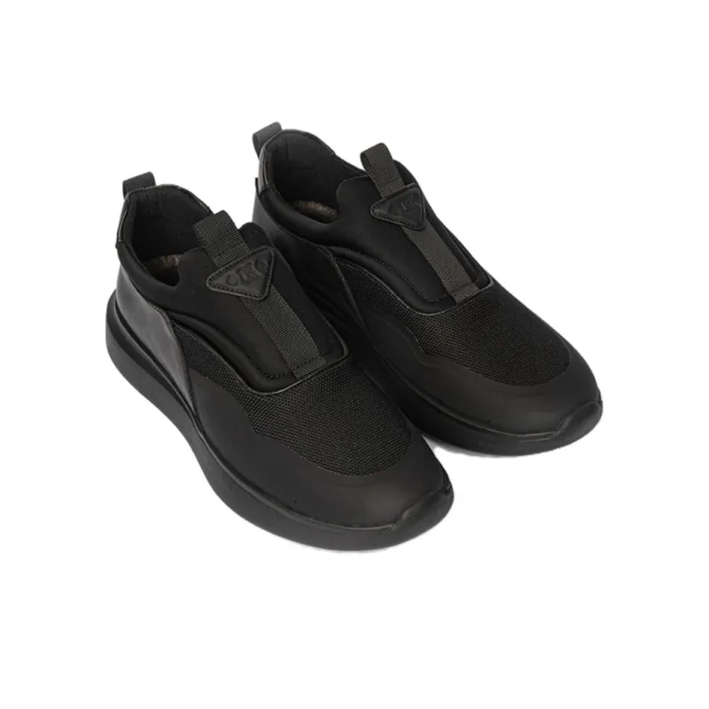 DIKENI Low Top Casual Shoes Men's Black-2