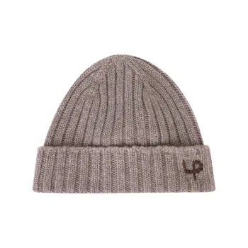 Loro Piana Logo Embroidered Ribbed Knit Beanie