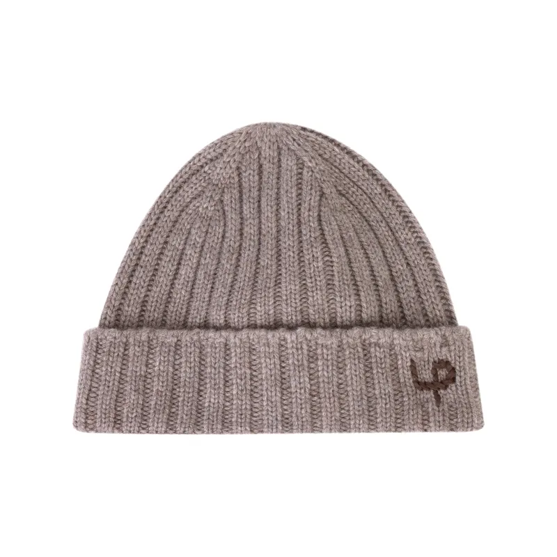 Loro Piana Logo Embroidered Ribbed-Knit Beanie-0
